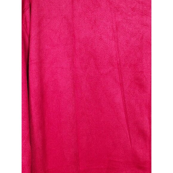 Gold Leaf Wine Red Designer Short Sleeve Suede Feel 2XL Shirt - Picture 7 of 12